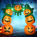 Halloween Inflatable Archway with Pumpkin and Spooky Lights - 10 Feet