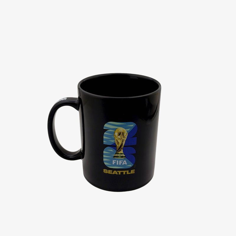 FIFA World Cup 2026 Black Ceramic Soccer Mug - Seattle