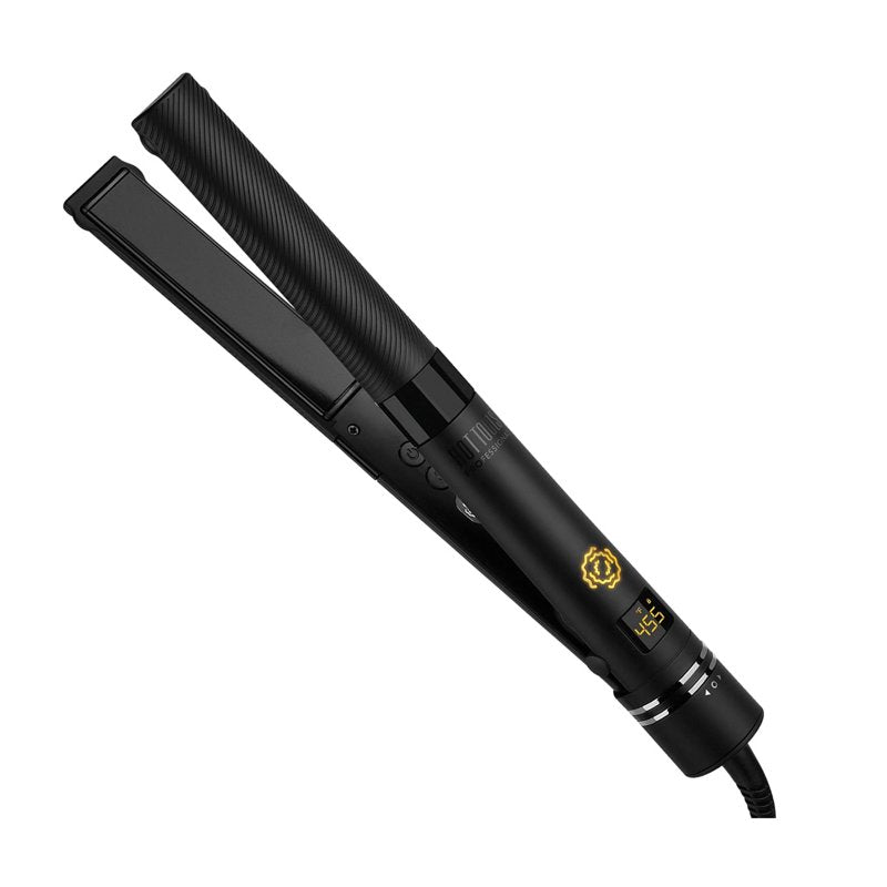Vibrating Flat Iron Hair Straightener - 1 Inch, Dual Voltage