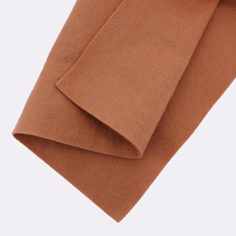Merino Wool Blend Felt Fabric 8.625x11.625 Inches - Spice, 1.5mm Thick, Crafting Material