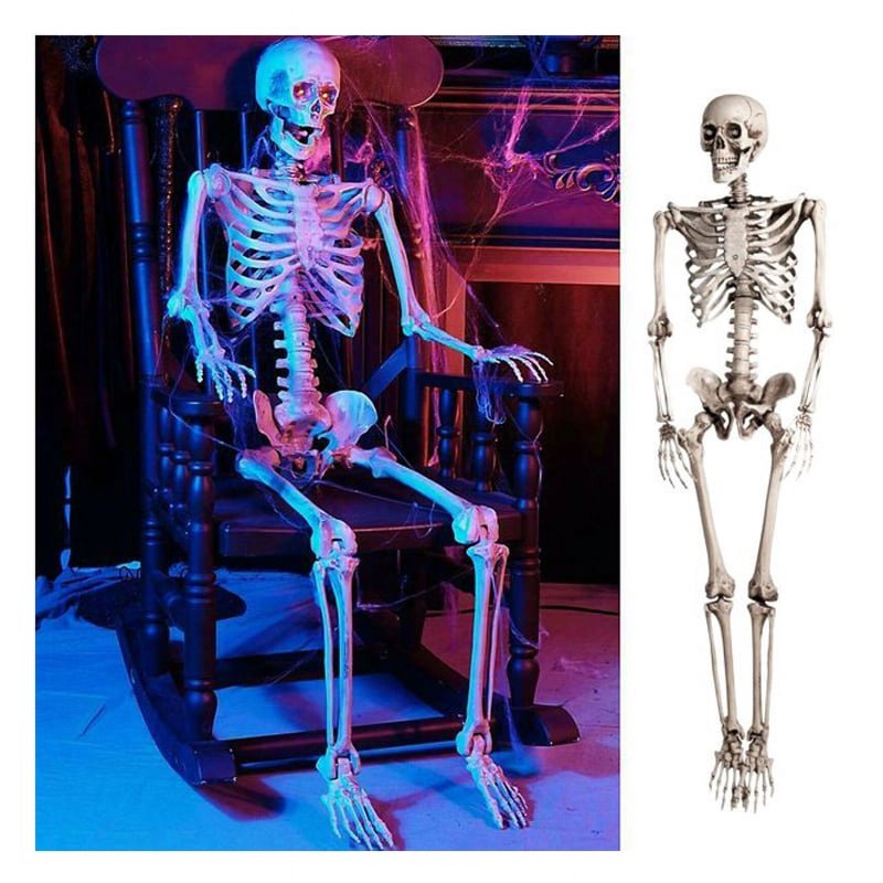 15.7 Inch Human Skeleton Halloween Decoration with Movable Joints - Party Prop