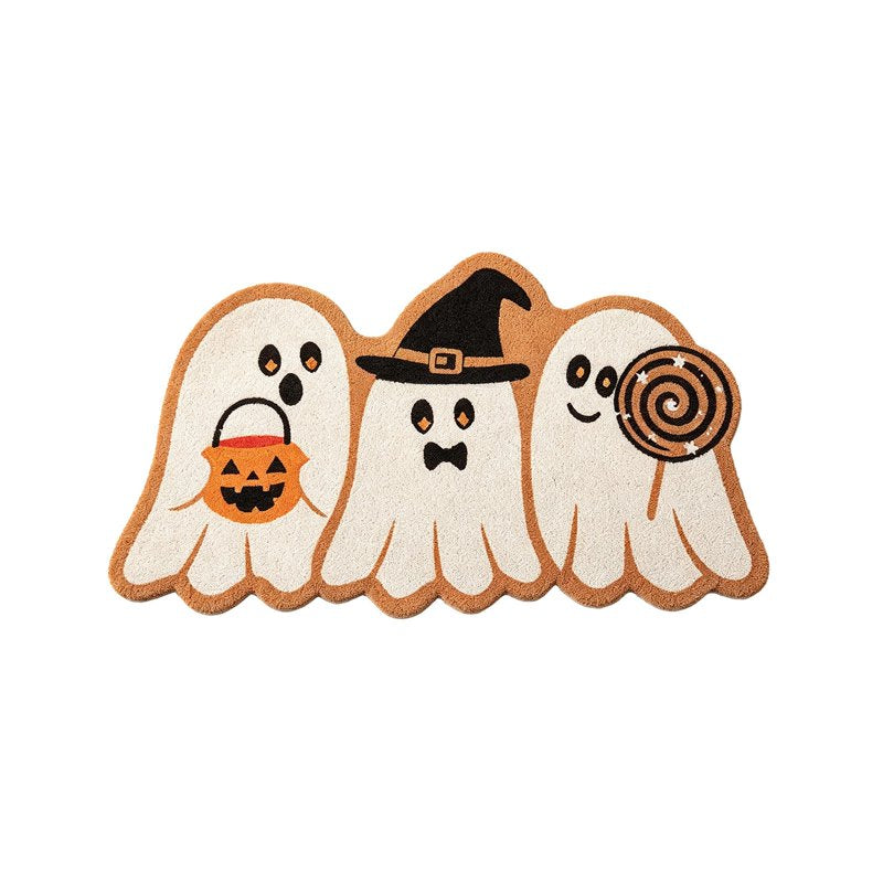 Ghost Halloween Doormat with Ghost Pattern PVC Floor Mat - Ghost Bath Mat Variation 37_Ghost Bath Mat AK
