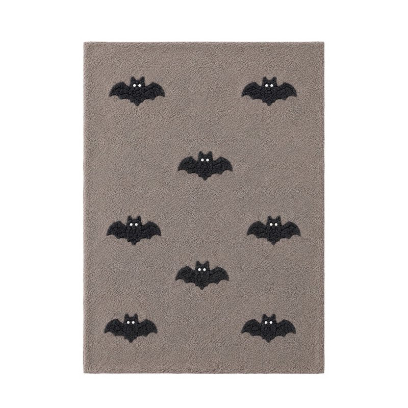 Halloween Ghost Flannel Throw Blanket - B Variation, 27.6x39.4 in, Soft Polyester Decor