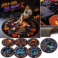 Halloween Optical Illusion Round Rug - Ghost & Haunted Scene A008-1PC