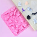 Halloween Silicone Candy & Cake Mold Set - Jack O Lantern Spider Witch Hat