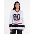 Halloween Women's V Neck Jersey Plus Size S Vivid White - Way To Celebrate