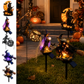 Halloween Witch Cauldron Garden Light E - Outdoor Solar LED Projection Decor