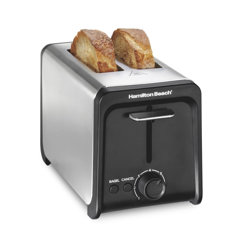 Stainless Steel 2 Slice Toaster with Wide Slots & Bagel Function