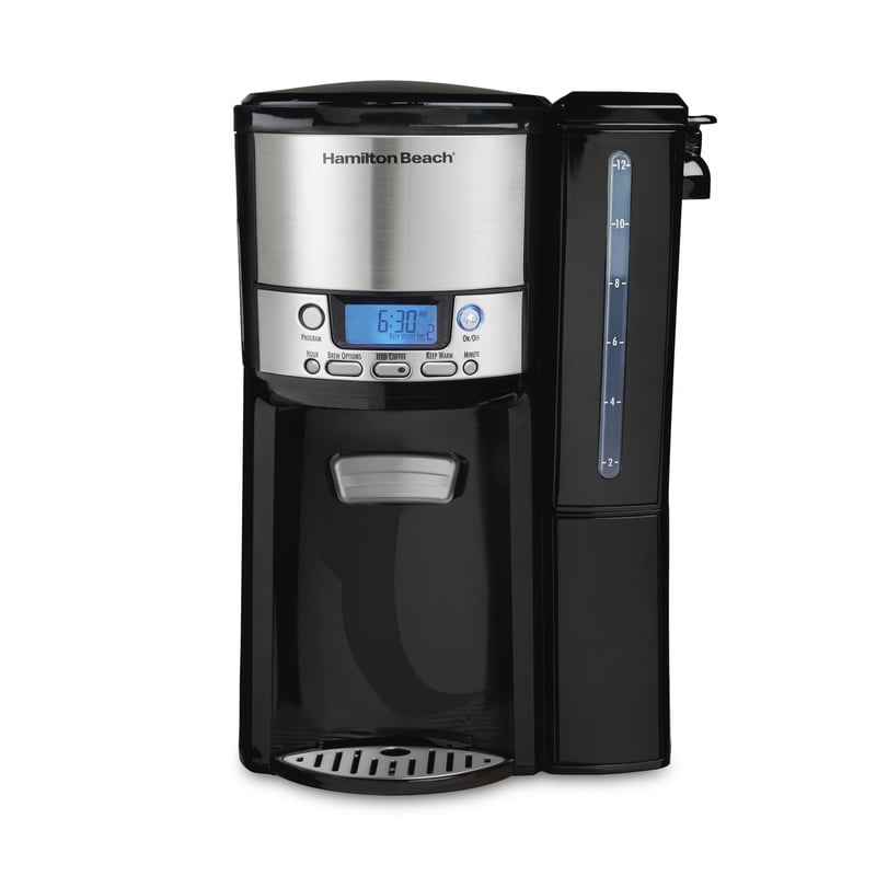 12-Cup Programmable Drip Coffee Maker with Internal Dispensing System - Black