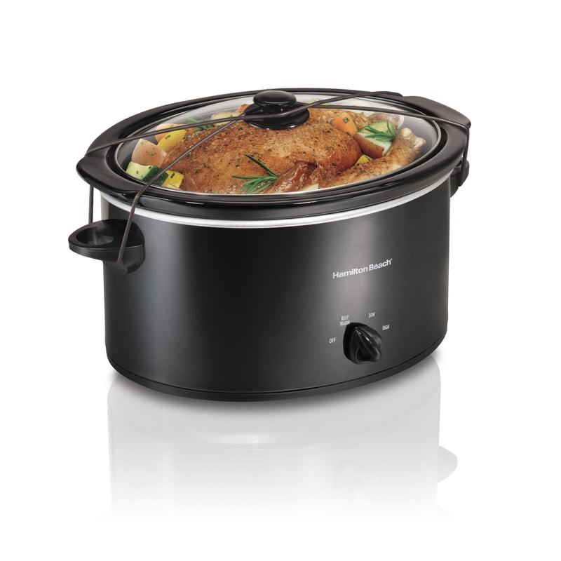 5 Qt Slow Cooker with Removable Stoneware Pot - Black