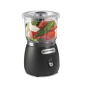 3-Cup Stack & Press Food Chopper and Mini Processor - Black