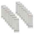 Hampton 16-Piece Check Dishcloth Set - Grey