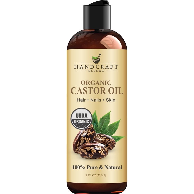 Organic Castor Oil for Hair, Skin & Eyelashes - 100% Pure
