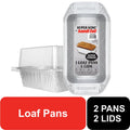 Super King Aluminum Foil Loaf Pan with Lids - 2 Pack