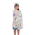 Glow in the Dark Kid's Hooded Throw Blanket Cake Design Off White - Harper Lane