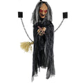 Animatronic Witch Door Greeter with Lights & Sound - Haunted Hill Farm Halloween Decoration - Variation: Witch