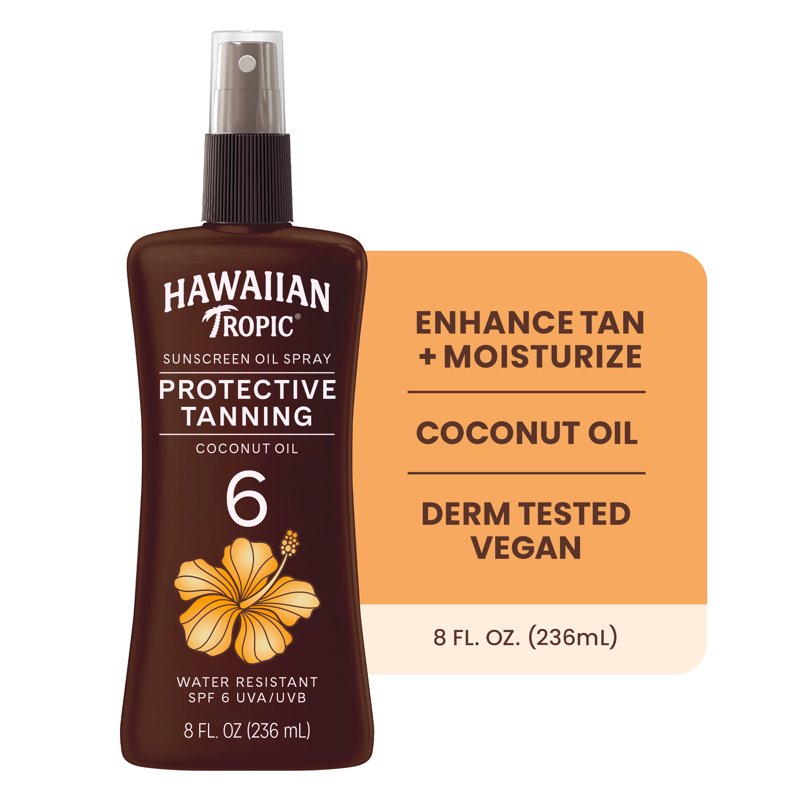 Tanning Oil Spray SPF 6 with Coconut & Cocoa Butter - 8 FL OZ