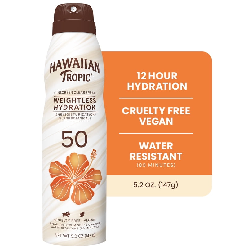 Weightless Hydration Clear Spray Sunscreen SPF 50 - 6oz