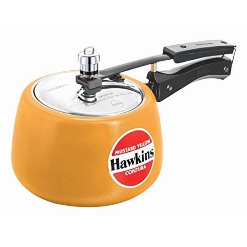 Ceramic Coated Contura Pressure Cooker, 5.3 Qt - Mustard Yellow
