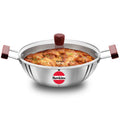 5L Tri-Ply Stainless Steel Deep Fry Pan with Glass Lid
