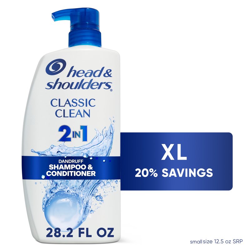 Classic Clean 2-in-1 Dandruff Shampoo and Conditioner, 28.2 fl oz