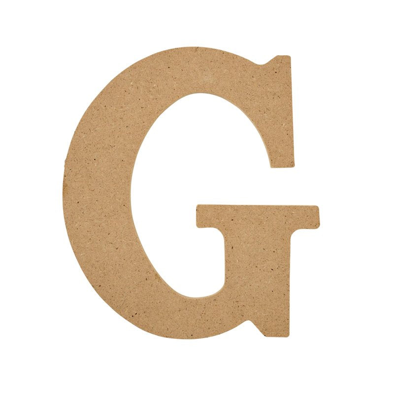 Unfinished Wood MDF Letter G - 5 Inch DIY Arts & Crafts