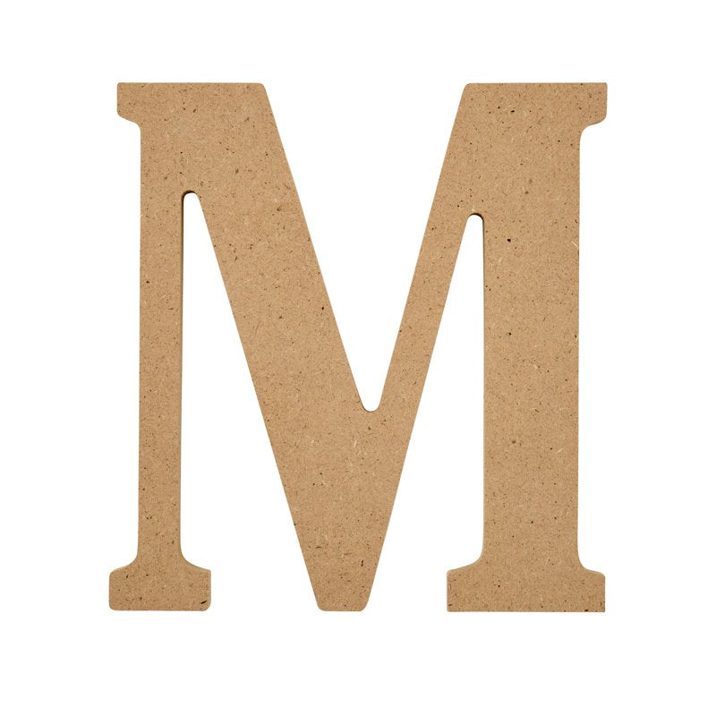 Unfinished MDF Wood Letter M - 5 Inch Craft & Decor Sign