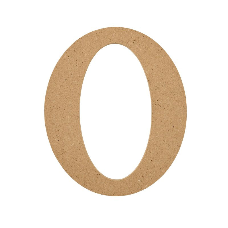 Unfinished MDF Wood Letter O - 5 Inch for Crafts & Decor - Variation O