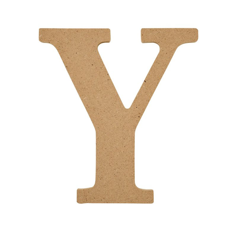 Unfinished Wood Letter Y 5 Inch for DIY Arts & Crafts - Light Weight MDF