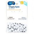 Hello Hobby Small Black and White Plastic Wiggly Eyes 80-Pack - Variation of Single