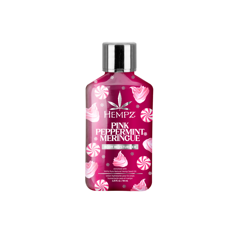 Pink Peppermint Meringue Body Moisturizer - Hemp Seed Oil Formula