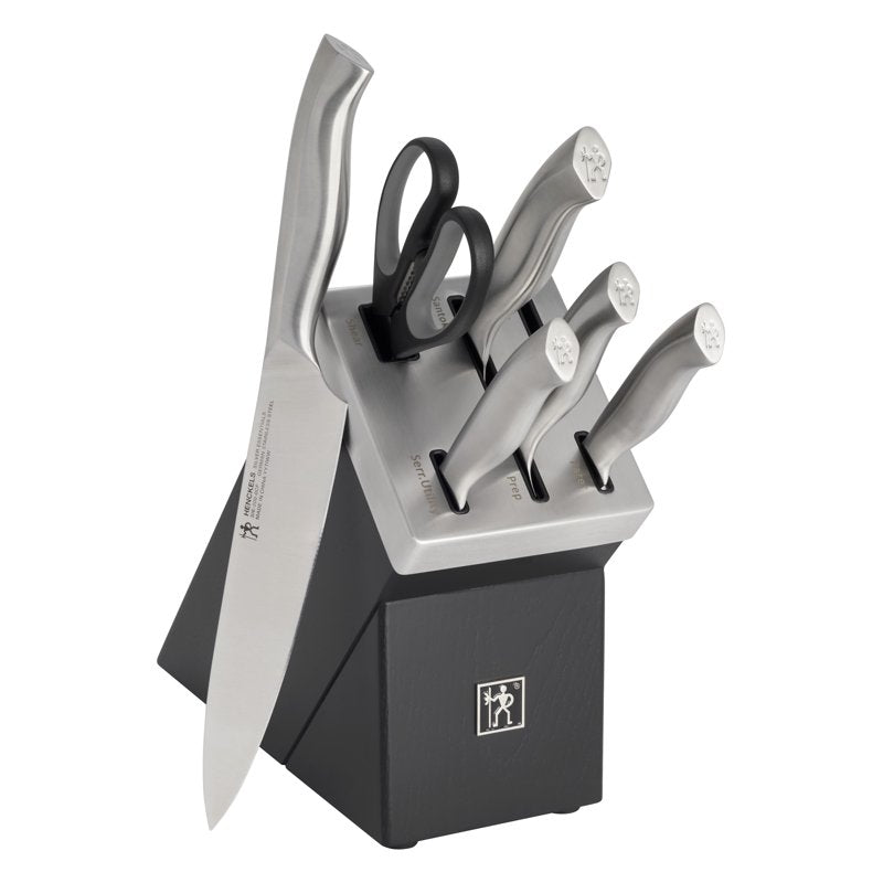 Self-Sharpening Knife Block Set - 7 Piece Kitchen Knives