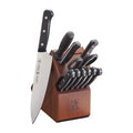 12-Piece Kitchen Knife Block Set with Chef's Knife & Steak Knives