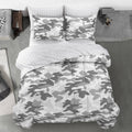 Gray Camouflage Bed in a Bag for Full Size Bedding Set - Polyester