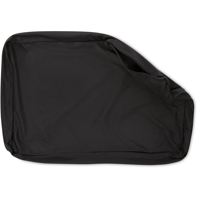 Microbead Pillow with Silk-Like Cover - Large Anti-Aging Bed Pillow Black