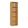 5-Shelf Multi-Purpose Bookcase - Slim Design for Any Room