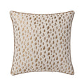 20 x 20 Inch Tan Woven Leopard Decorative Pillow - Home Decor Collection