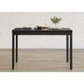 Compact Rectangular Dining Table - Modern Design, Black
