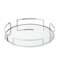 Round Vanity Mirror with Chrome Finish - 13"