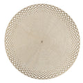 Round Saturn Laser Cut Placemat Set - 4 Piece Gold