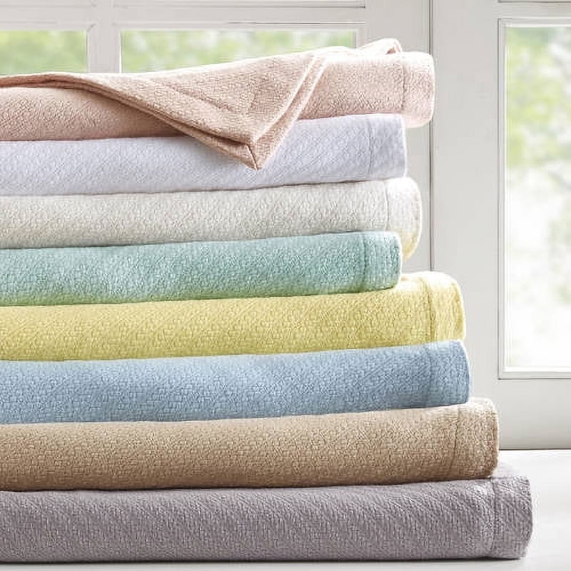 Liquid Cotton Super Soft Lightweight Blanket - Full/Queen Seafoam - Cozy & Breathable Bedding