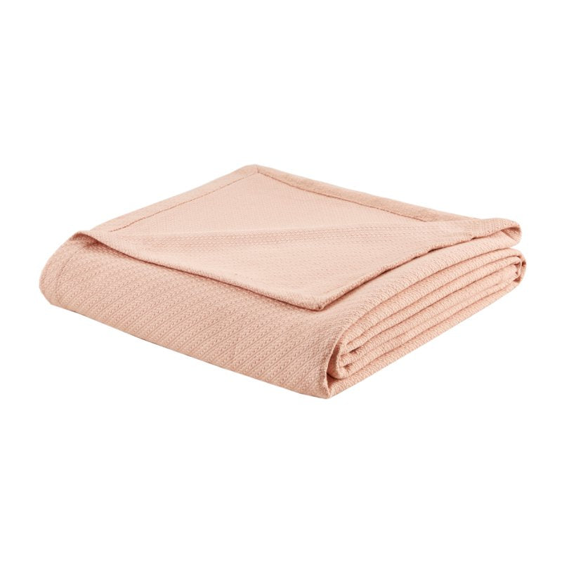 Liquid Cotton Lightweight Blanket Twin Blush - Super Soft & Breathable