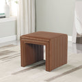 Modern Channel Ottoman - Multiple Colors Available