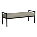 Modern Metal & Velvet Bench - Multiple Colors Available, 49.5"W