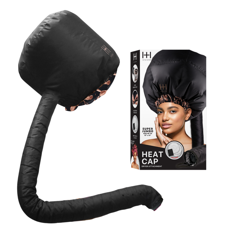 Super Jumbo Black Heat Cap Dryer Attachment for Hair Care