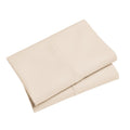 Hotel Style 300 Thread Count Tan Pillowcase Set with Tan Hem - Standard/Queen, 2 Pack - Ivory Sugar Variation