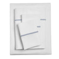 King Bed Sheet Set - Gypsum Indigo 300 Thread Count Pima Cotton, Hotel Style