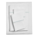 King Bed Sheet Set - Gypsum/SS Duck Egg 4-Piece Pima Cotton, Hotel Style