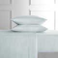 Full Blue Lyocell Linen Blend Bed Sheet Set - Hotel Style 4-Piece, Crisp & Breathable