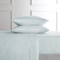 King Blue Lyocell & Linen Blend Percale Bed Sheet Set - Hotel Style